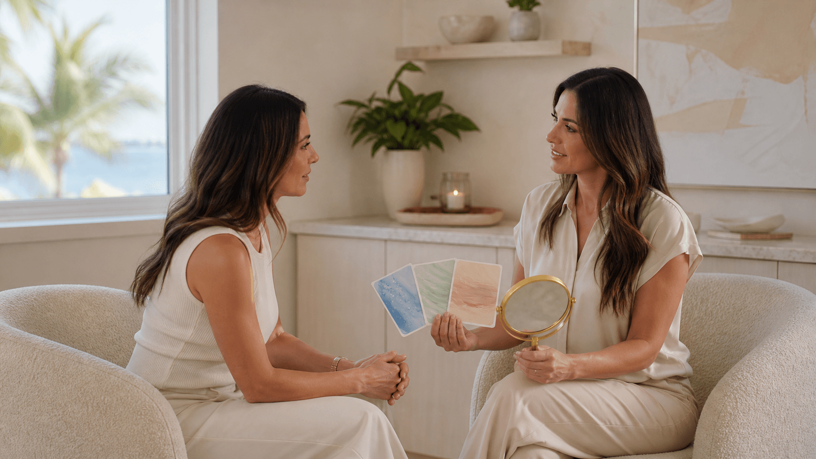 The Wellness Room esthetician consultation comparing three skin-rejuvenation service questions